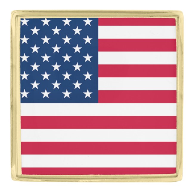 American Flag Lapel Pin USA Patriotic (Front)