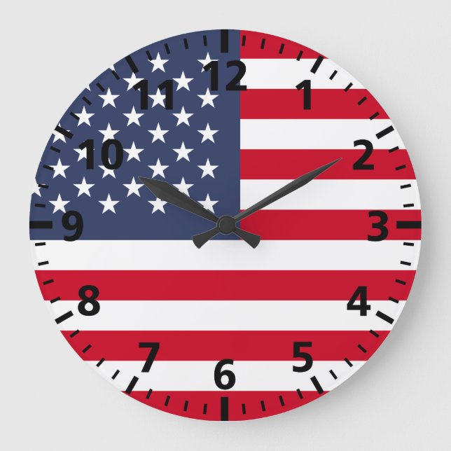 American Flag Large Clock (Front)