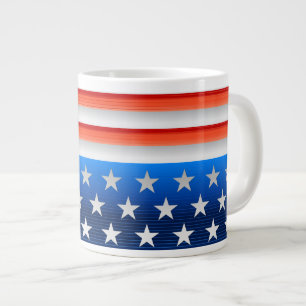 American Flag Large Coffee Mug