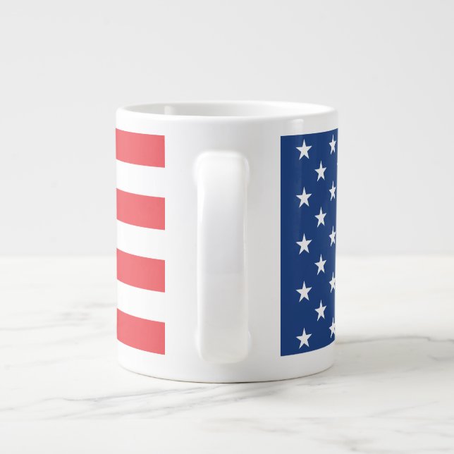 American Flag Large Coffee Mug (Back)