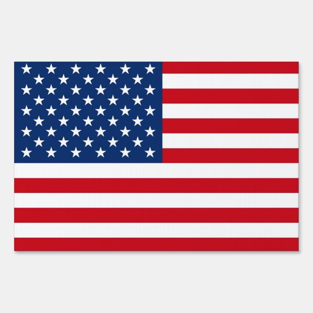 American Flag Lawn Yard Sign (Front)