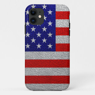 American Flag Leather iPhone 11 Case