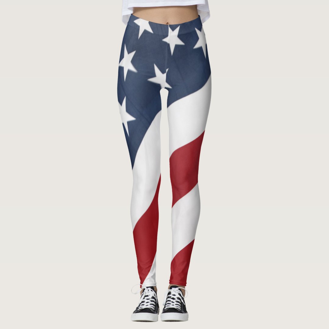 American Flag Leggings | Zazzle