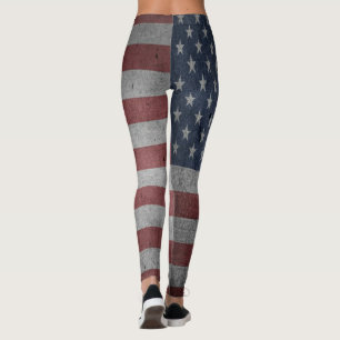 American Flag Leggings