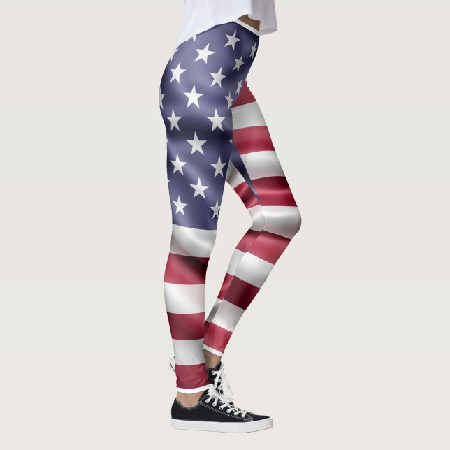 American Flag Leggings (Red, White and Blue Leggings!)