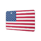 American Flag License Plate (Left)