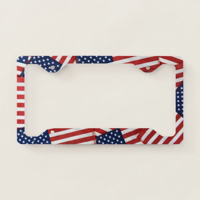 American flag license plate frame (Front)