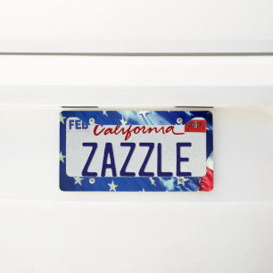 American Flag License Plate Frame