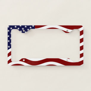 American Flag License Plate Frame