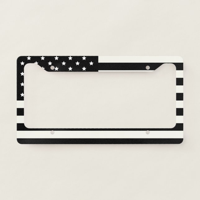 American Flag License Plate Frame – Patriotic USA (Front)