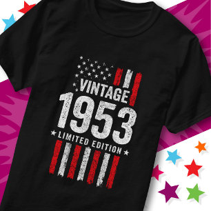 American Flag Limited Edition Stars Vintage 1953 T-Shirt