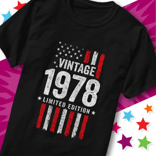 American Flag Limited Edition Stars Vintage 1978 T-Shirt