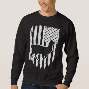 American Flag Llama Sweatshirt
