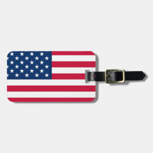 American Flag Luggage Tag