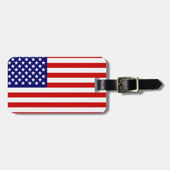 American flag luggage tag (Front Horizontal)