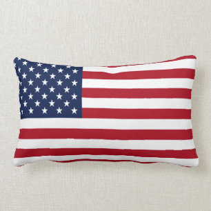 American Flag Lumbar Pillow