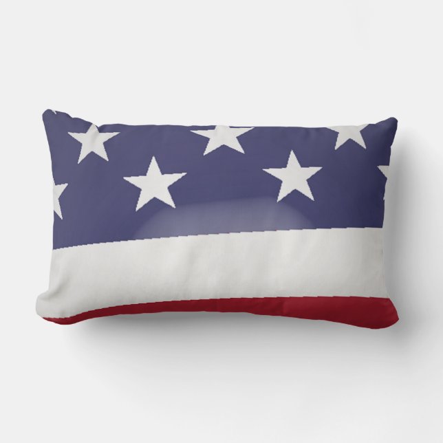 AMERICAN FLAG LUMBAR PILLOW (Front)