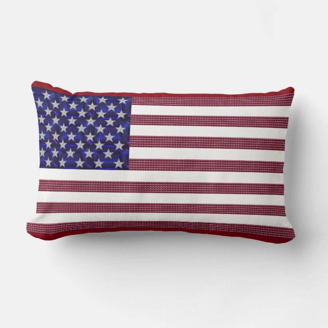American Flag Lumbar Pillow (Front)