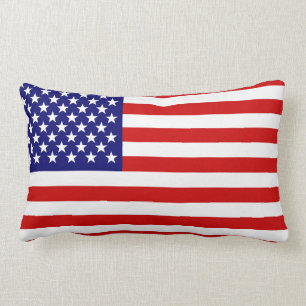 American flag lumbar pillow
