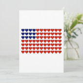 American Flag Made of Hearts (Standing Front)