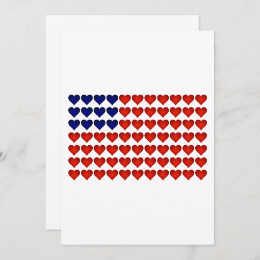 American Flag Made of Hearts (Front/Back)