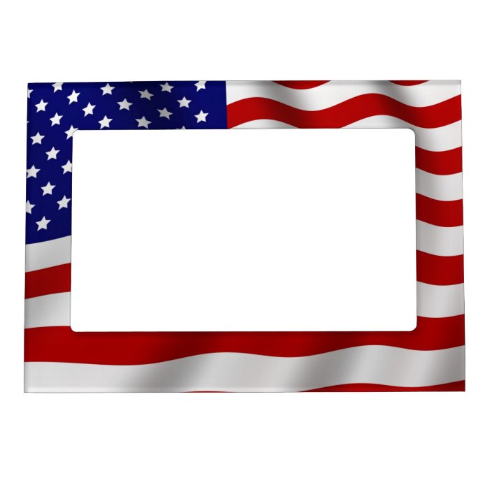 American Flag Magnetic Frame | Zazzle.com