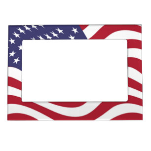 AMERICAN FLAG MAGNETIC FRAME