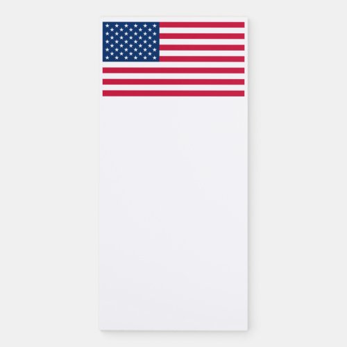 American Flag Magnetic Notepad USA _ Patriotic