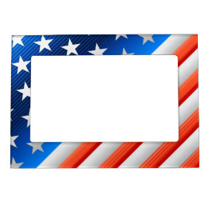 American Flag Magnetic Photo Frame
