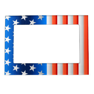 American Flag Magnetic Photo Frame