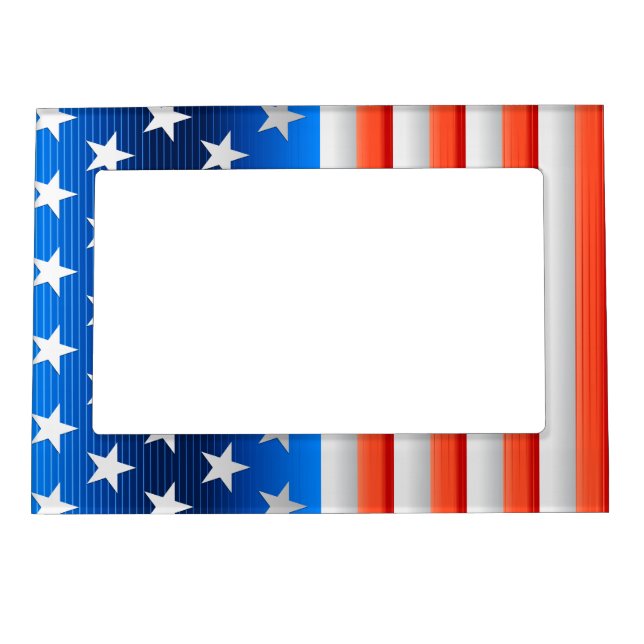 American Flag Magnetic Photo Frame (Front)