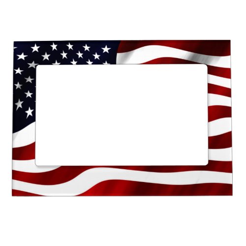 American Flag Magnetic Photo Frame