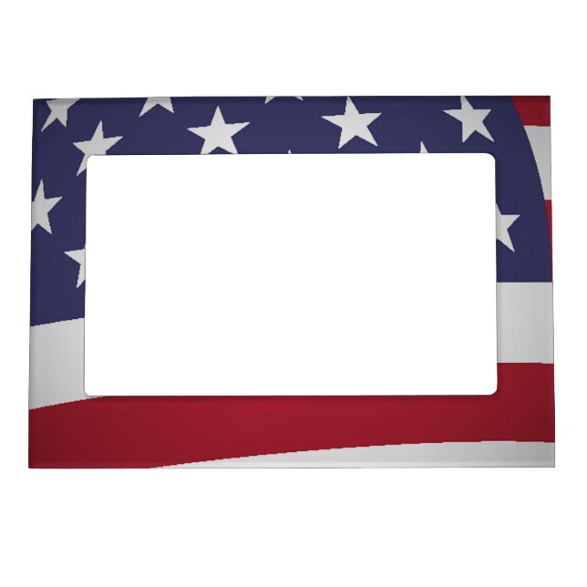 AMERICAN FLAG MAGNETIC PICTURE FRAME (Front)