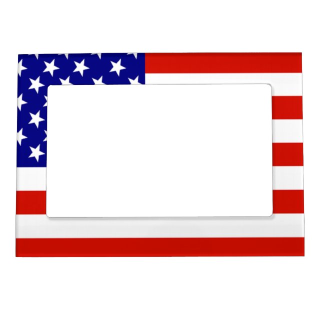 AMERICAN FLAG MAGNETIC PICTURE FRAME (Front)