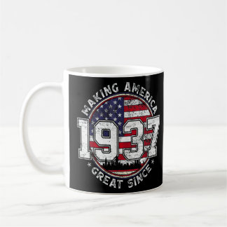 American Flag Making America Great Since 1937 Born Coffee Mug