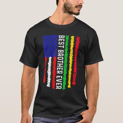 American Flag Mali Flag Best Brother Ever Family T_Shirt