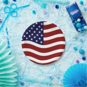 American Flag Mark 7" Party Plates – USA Pride