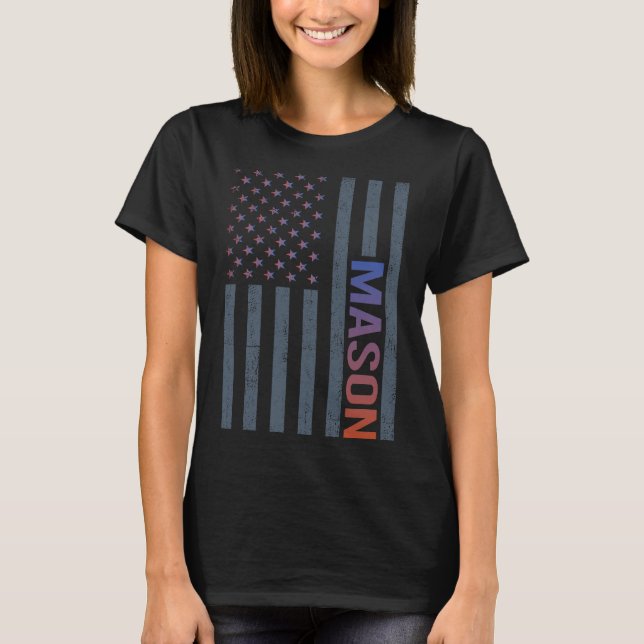 American Flag - Mason T-Shirt (Front)