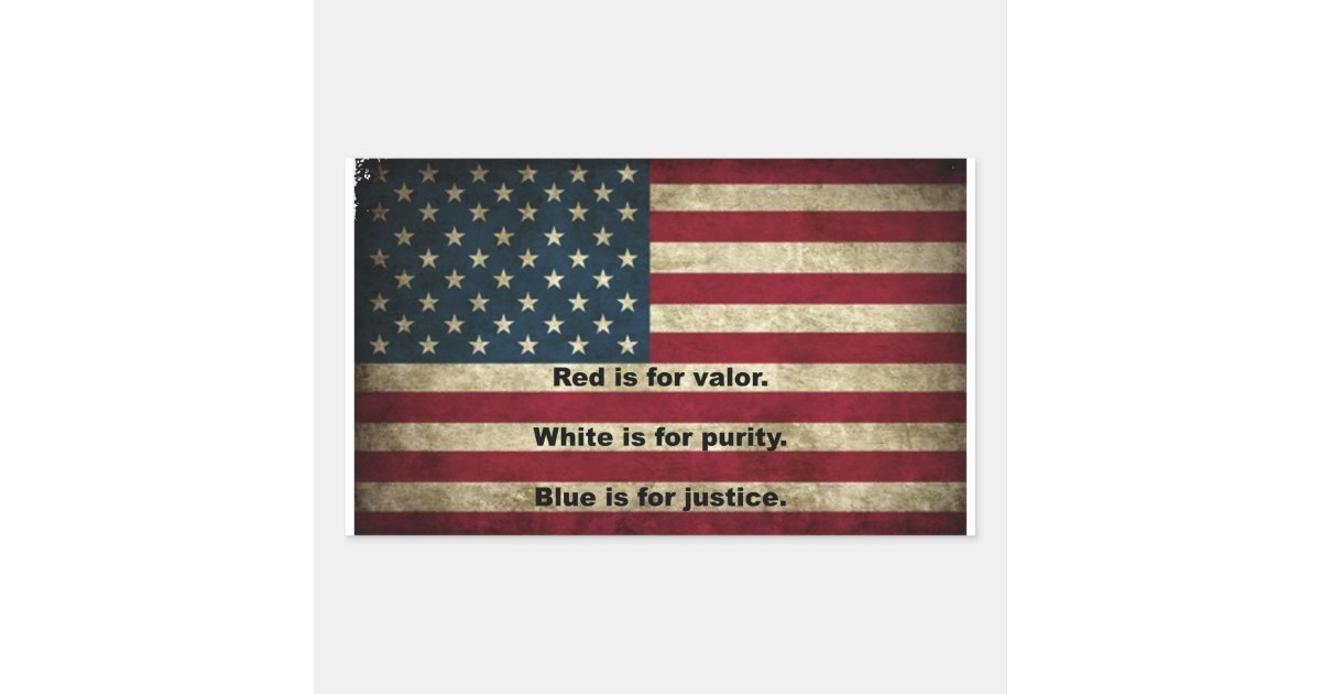 Flag Meaning - Usa Flag - Sticker