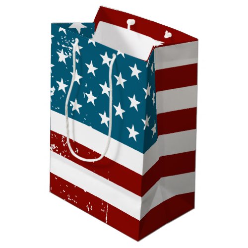 American Flag Medium Gift Bag