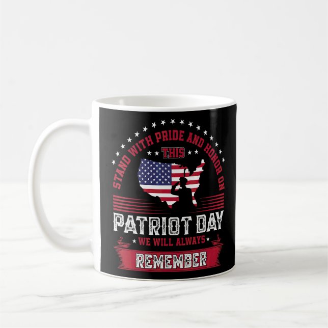 American Flag Memorial Day 4 Of July 8  Coffee Mug (Left)