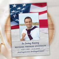 American Flag Memorial Military Veteran Funeral