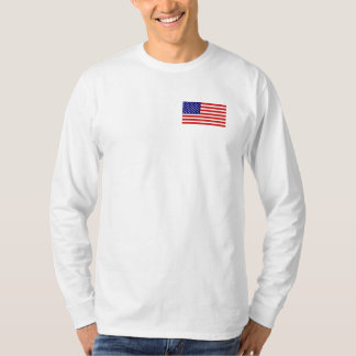 American Flag Mens Long Sleeve Shirt