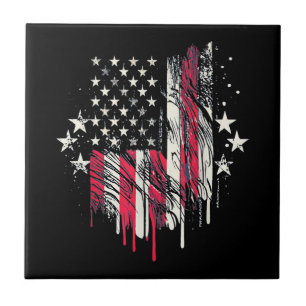 American Flag Mens USA Toddler American Flag 4th o Ceramic Tile