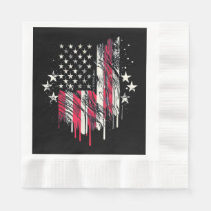 American Flag Mens USA Toddler American Flag 4th o Napkins
