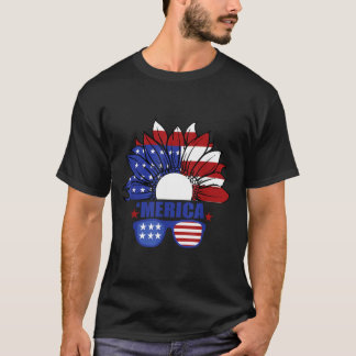 American Flag Merica 4th of July Independence Day T-Shirt