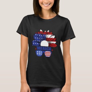 American Flag Merica 4th of July Independence Day T-Shirt