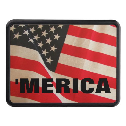 American Flag  Merica Hitch Cover