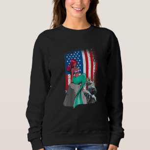 American Flag Mermaid Mermaid  And Mermaid Sweatshirt