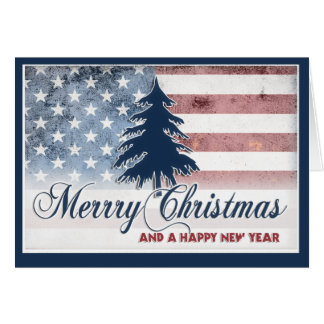 American Flag Christmas Greeting Cards  Zazzle